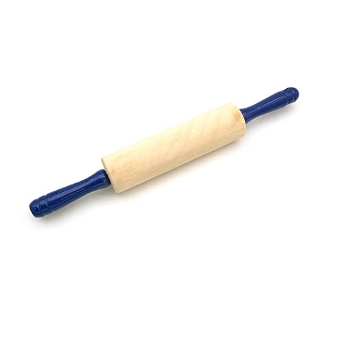 Bakers Rolling Pin - Small with Navy Handles