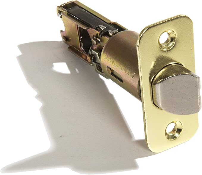 Ultra Hardware 44350 polished brass hall and closet door knob set shown against a white background.