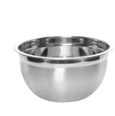 A 0.75-quart polished stainless steel mixing bowl with a deep design shown on a white background.