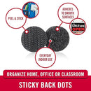 5/8" Velcro Coins- Black, 15 Set
