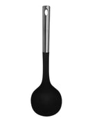 Millvado - Nylon Utensils, Soup Ladle, SS Handle, Black, 13"
