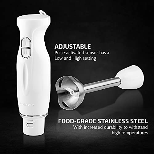 OVENTE Electric Hand Blender, White