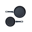 Scanpan Classic 2 Piece Fry Pan Set, 8 and 10 1/4, Black
