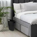 Superio Slim Bathroom Trash Can 2 Gallon Black Plastic Small Compact Waste Basket for Bedroom, Dorm, Under Office Desk Dustbin