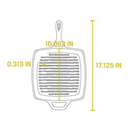 10-1/2 inch Square Cast Iron Grill Pan