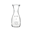 Bormioli Rocco Misura PZ Wine Carafe â€“ Wide Mouth Clear Glass Carafe Pitcher For Water, Juice, Milk, Coffee, Iced Tea â€“ Elegant Bistro Style Carafe Decanter With Authenticity Stamp â€“ Made In Italy