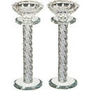 Crystal Candlestick Holder Pair