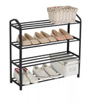 12 Pairs Shoe Rack Storage Organizer Space Saver 4 Tier