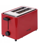 Red Courant 2-slice toaster with cool-touch housing, wide slots, and adjustable shade settings shown on a white background.