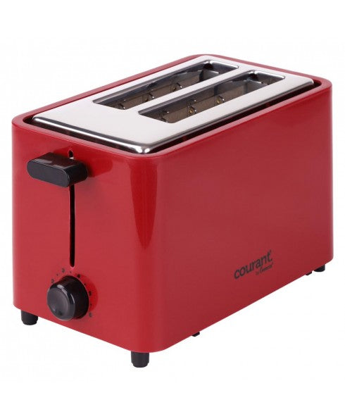 Courant 2-Slice Toaster, Cool Touch, Red