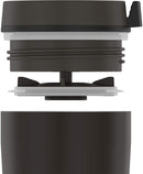 Exploded view of the tumbler lid components and sealing mechanism