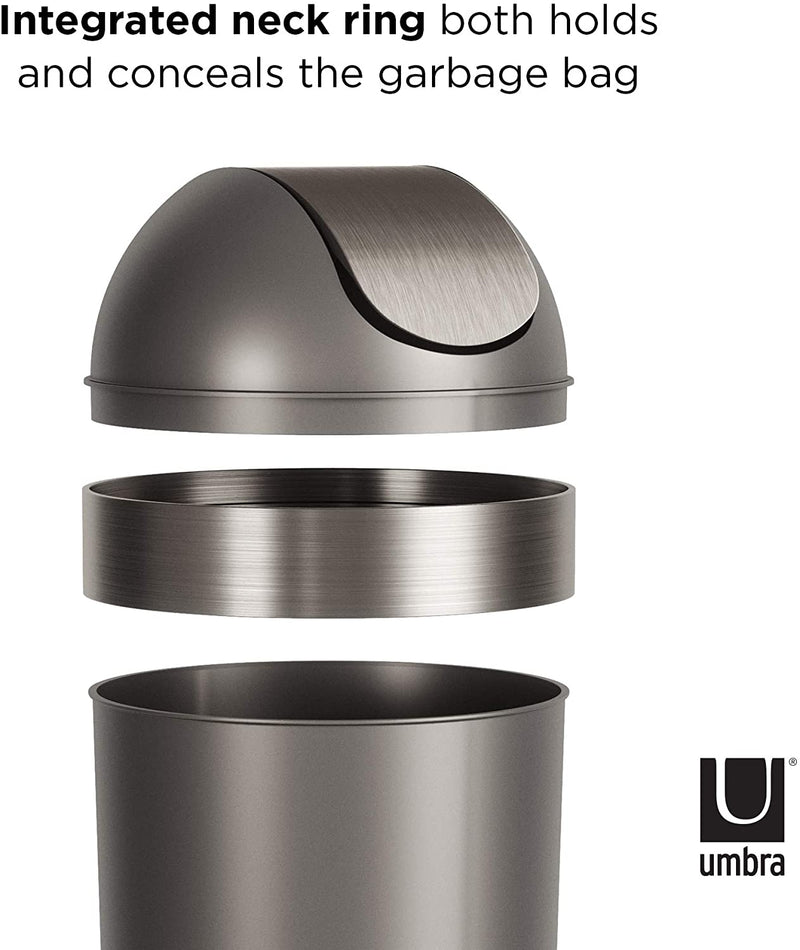 Exploded parts view of lid, ring, and can body