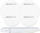Electric Stove Burner Covers, Set of 4, White