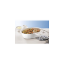 CorningWare 6002278 French White 4 Quart Oval Casserole W/Glass Cover
