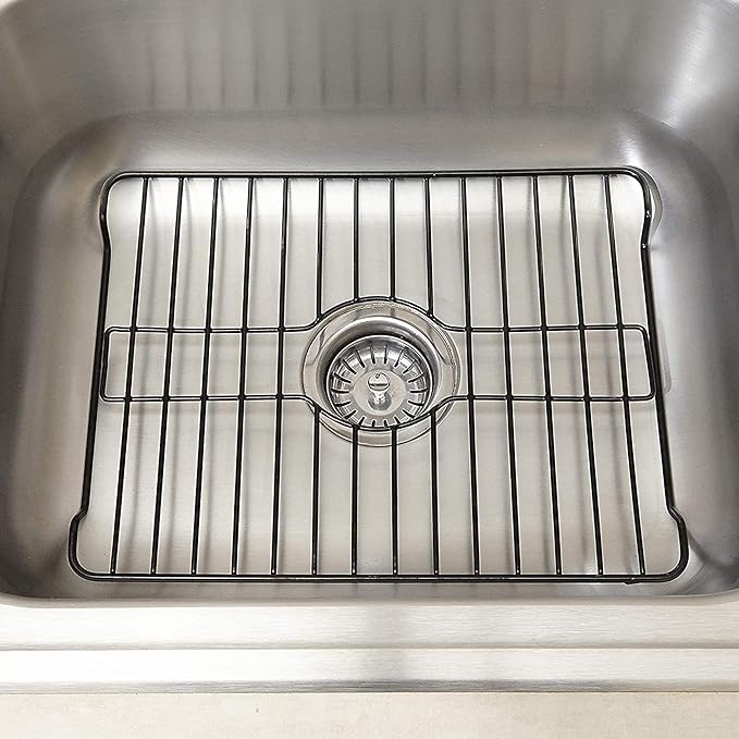 Medium SS Sink Protector- Black