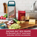 Rachael Ray Tools and Gadgets Stainless Steel Box Grater, Red