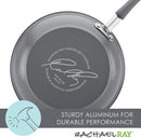 Rachael Ray Cucina Nonstick Cookware Pots and Pans Set, 12 Piece, Sea Salt Gray