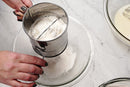 RSVP International Endurance Stainless Steel Crank Style Flour Sifter, 3 Cup | Sift Flour & Dry Ingredients for Baking | Manual Crank | Dishwasher Safe