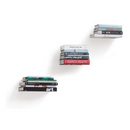 Umbra Conceal Floating Bookshelf, Small, Silver, Set of 3