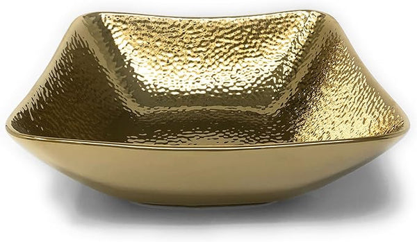 Square Bowl In Gold Finish