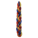 Majestic Giftware Handcrafted Braided Havdalah Candle 13.5" H Multi Color Dripless and Smokeless Havdalah Candle