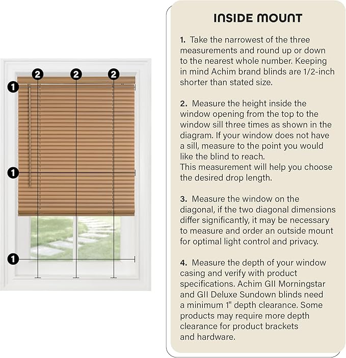 inside mount instructions