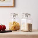 Bormioli Rocco 149240M02121197 Fido Glass Canning Jar Italian 67¾ oz-2 Liter (2 Pack), (Pack of 2), Clear