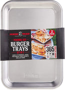 Nordic Ware Burger Serving Trays-2 Piece Set, Aluminum