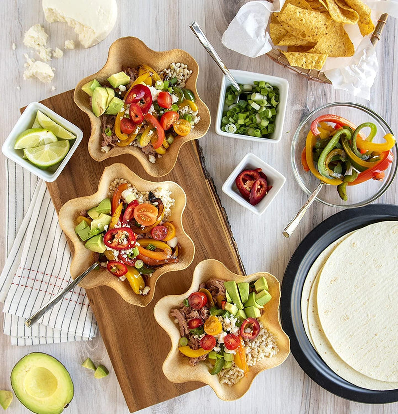 Nordic Ware Tortilla Bowl Maker, Fits up to 12", Silver