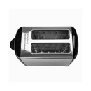 Top view of Dominion toaster showing dual wide slots for bread