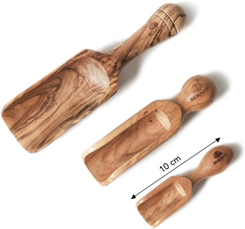 Berard Olive Wood Scoop, Beige, 32 x 22 x 22 cm