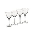 Bormioli Rocco Novecento Stemware Nick & Nora Glass, Set of 4, 4 Count (Pack of 1), Clear