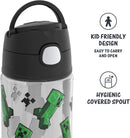 THERMOS FUNTAINER 16 Ounce Plastic Hydration Bottle with Spout, Minecraft