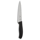Victorinox 6-inch utility knife with a stainless steel blade and black ergonomic Fibrox handle.
