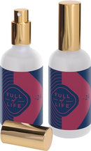 Trapp No. 24 Wild Currant 3.4 oz. Fragrance Mist in a frosted glass bottle with a gold spray nozzle and matching gold cap, displayed next to its navy and red packaging.