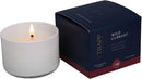 Front view of the Trapp No. 24 Wild Currant Small Poured Candle box, featuring bold navy and red tones with elegant branding.