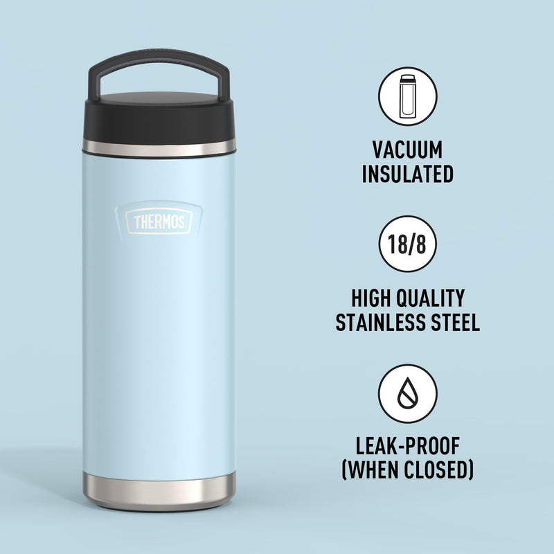 32 oz thermos bottle Thermos 32 oz. Icon Insulated Stainless Steel Screw Top Water Bottle Glacier