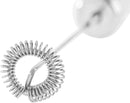 Close-up of the frother’s flexible spiral whisk attachment, designed for optimal blending and frothing.