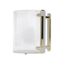 Gold and white acrylic washing cup with two handles for Netilat Yadayim ritual handwashing