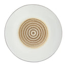 Gibson Elite Spiral 16 Piece Reactive Embossed Dinnerware Set - Taupe