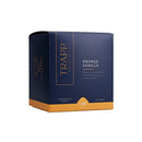 A three-quarter angled view of the Trapp No. 4 Orange Vanilla Signature Candle packaging, showcasing its premium and gift-worthy design.