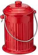 Norpro, Red 93R, 1 Gallon Ceramic Compost Keeper