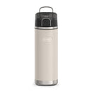 THERMOS ICON SERIES Stainless Steel Water Bottle with Spout - 24 Ounce, Sandstone - Vacuum Insulated Water Bottle with Lid