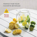 Bormioli Rocco Hermetic Seal Glass Pitcher With TEAL Lid and Spout 67.75 Ounce Great for Homemade Juice & Cold Tea or for Glass Milk Bottles