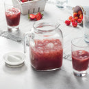 Bormioli Rocco Hermetic Seal Glass Pitcher With TEAL Lid and Spout 67.75 Ounce Great for Homemade Juice & Cold Tea or for Glass Milk Bottles