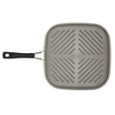 Rachael Ray Cook + Create Hard Anodized Nonstick Deep Grill Pan/Griddle, 11 Inch - Black