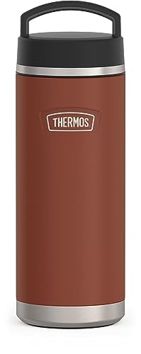 Saddle-colored Thermos ICON Series water bottle with handle lid
