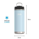 ICON SERIES BY THERMOS Stainless Steel Water Bottle with Straw Lid, 32 Ounce, Glacier