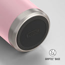 ICON SERIES BY THERMOS Stainless Steel Water Bottle with Straw Lid, 32 Ounce, Sunset Pink