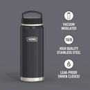 THERMOS ICON SERIES Water Bottle with Screw Top Lid - 40 Ounce, Granite - Stainless Steel Vacuum Insulated Water Bottle with Lid